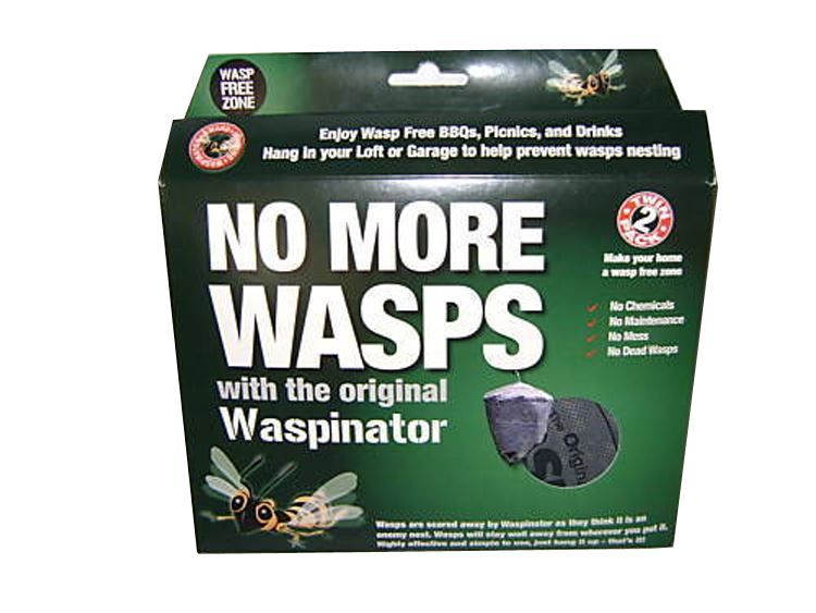 ORIGINAL WASPINATOR NO MORE WASPS DETERRENT NO CHEMICALS TWIN PACK