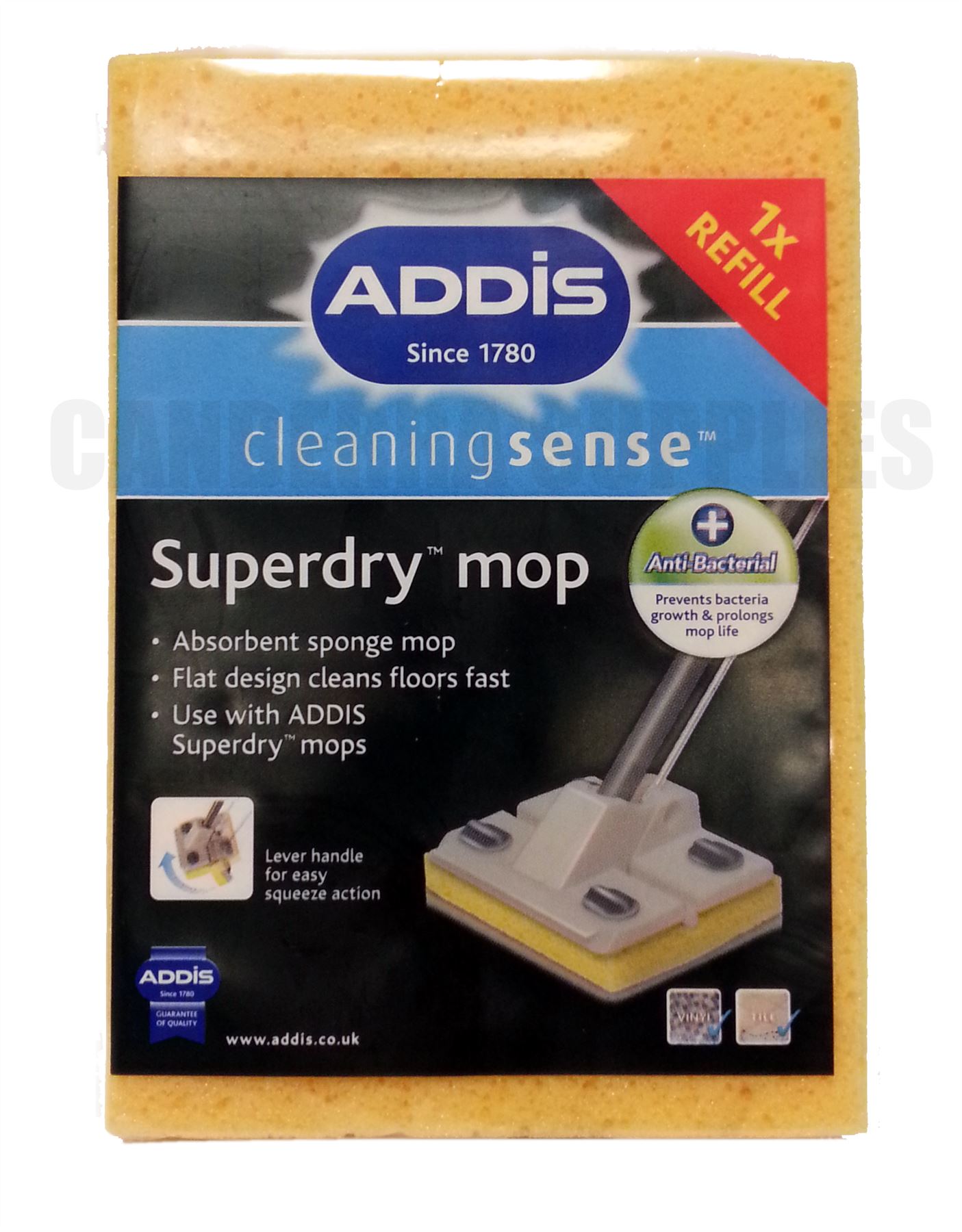 ADDIS SUPERDRY ANTI BACTERIAL FLAT SPONGE MOP REFILL REPLACEMENT eBay