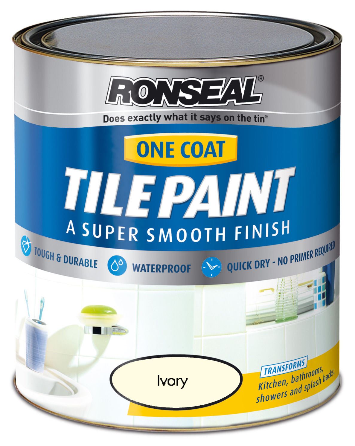 RONSEAL ONE COAT BATHROOM KITCHEN TILE PAINT 750ML 7 COLOURS eBay