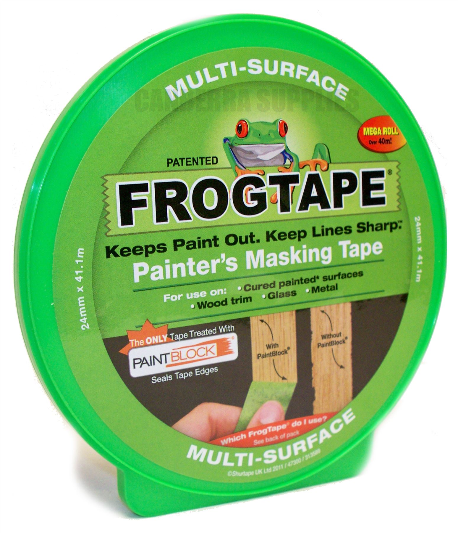 FROG TAPE PAINTERS MASKING TAPE MULTI SURFACE GREEN 24MM x 41.1M eBay
