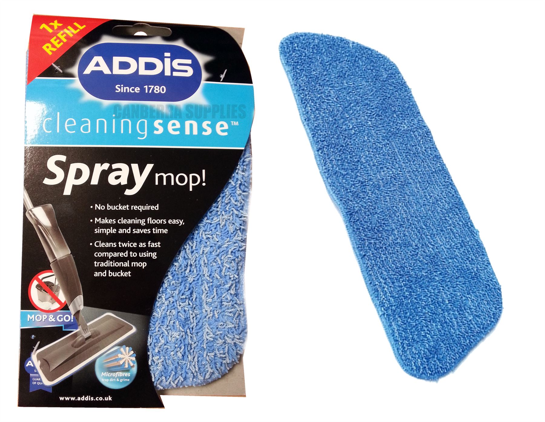 ADDIS SPRAY MOP REFILL REPLACEMENT CLOTH SPONGE CLEANING LAUNDRY eBay