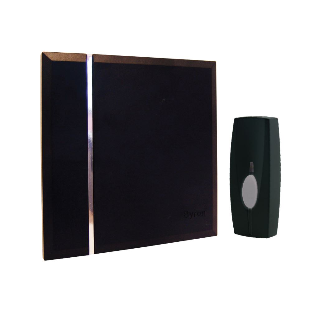 Byron BY401 Sentry Wall Mounted Wireless Door Bell Push Chime Kit 4