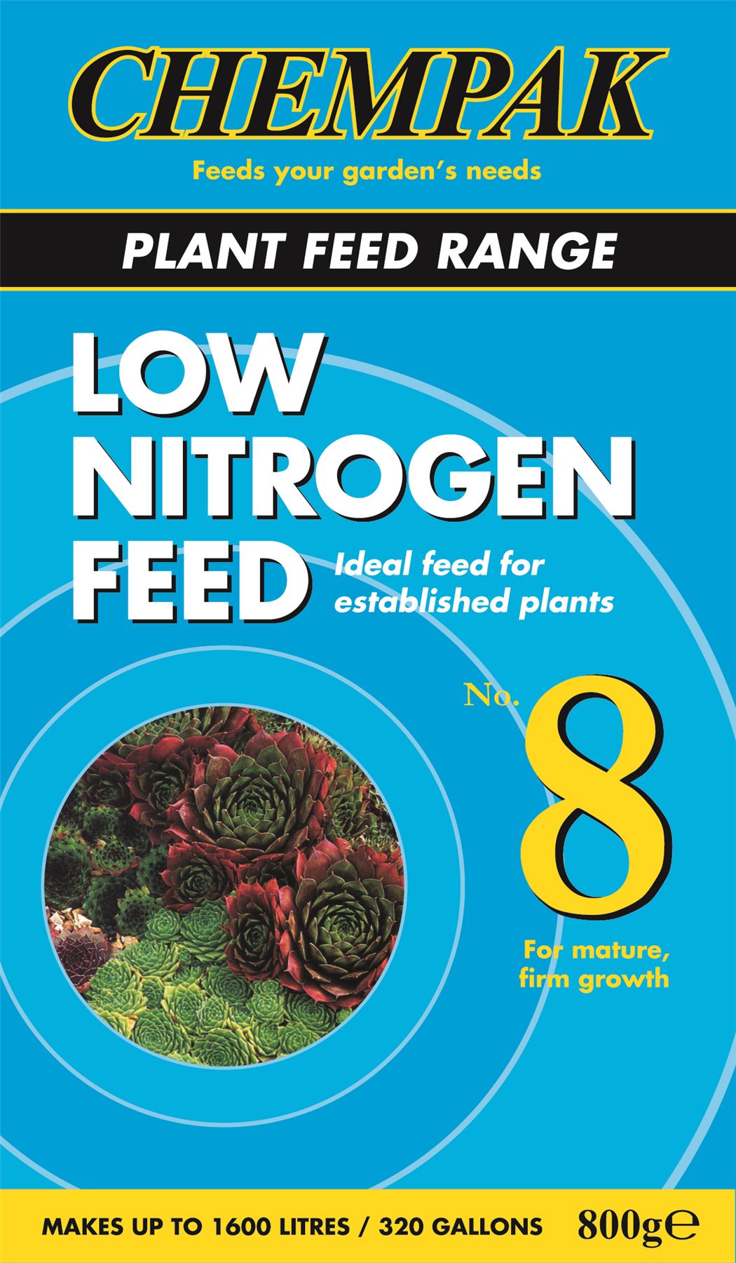 CHEMPAK LOW NITROGEN FEED FERTILIZER No. 8 800g