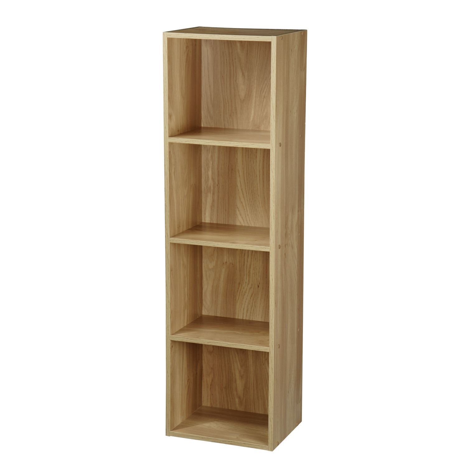 24 TIER WOODEN BOOKCASE SHELVING BOOKSHELF STORAGE FURNITURE CUBE