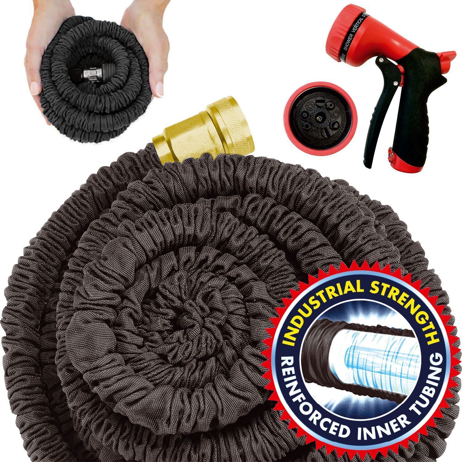 50FT 100FT 150FT EXPANDABLE FLEXIBLE GARDEN HOSE PIPE EXPANDING QUALITY