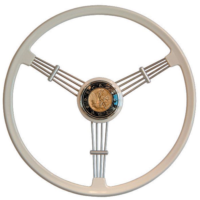 KARMANN GHIA Steering wheel, Flat 4 Banjo Ivory eBay