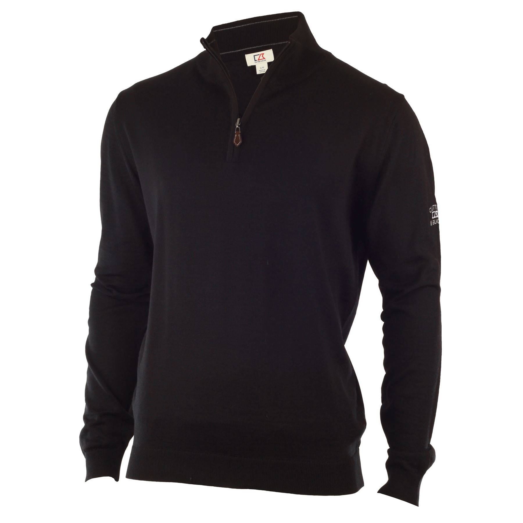 Cutter Amp Buck 2015 Merino Zip Neck Jumper Mens Sweater Golf Pullover
