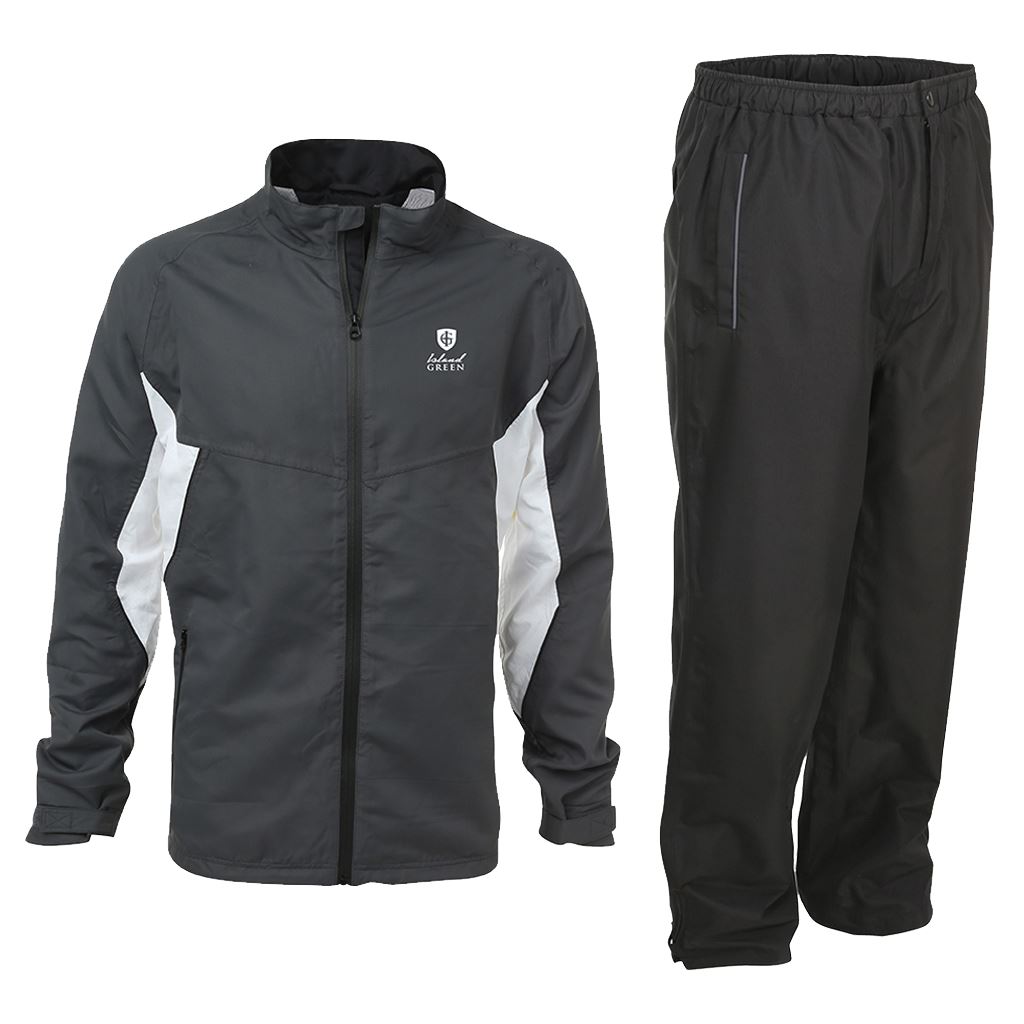 Island Green 2016 Rain Suit Mens Waterproof Golf Suit Jacket & Trousers