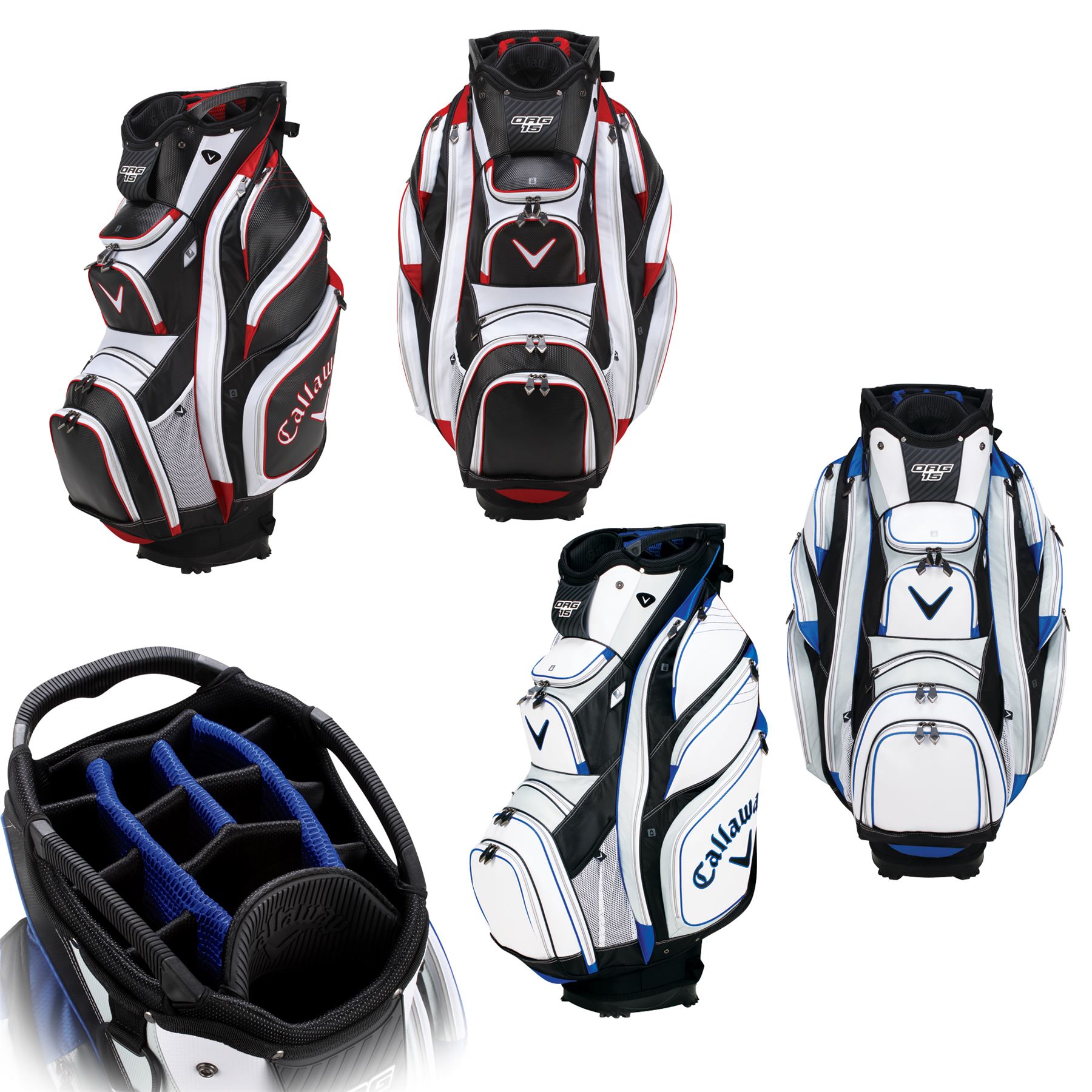 2014 Callaway Org 15 Cart Bag Mens Golf Trolley Bag 15Way Divider eBay