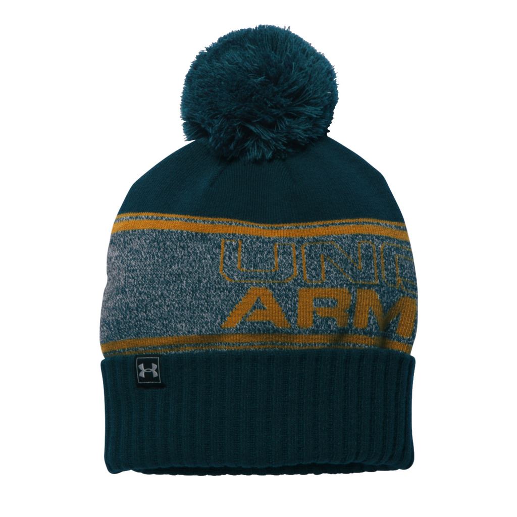 2017 Under Armour ColdGear Retro UA Pom Pom Beanie Mens Golf Winter