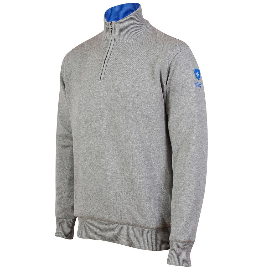 2017 Island Green Windproof 1/4 Zip Thermal Sweater Mens Golf Pullover