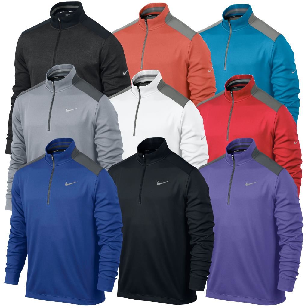 2014 NIKE DRI-FIT 1/2 Zip Performance Golf Cover-up Mens Pullover - $53.67 | PicClick