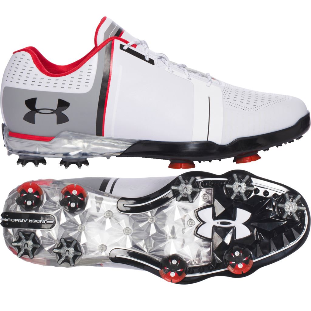 Under Armour 2017 UA Spieth One Waterproof Mens Spikes Golf Shoes Leather