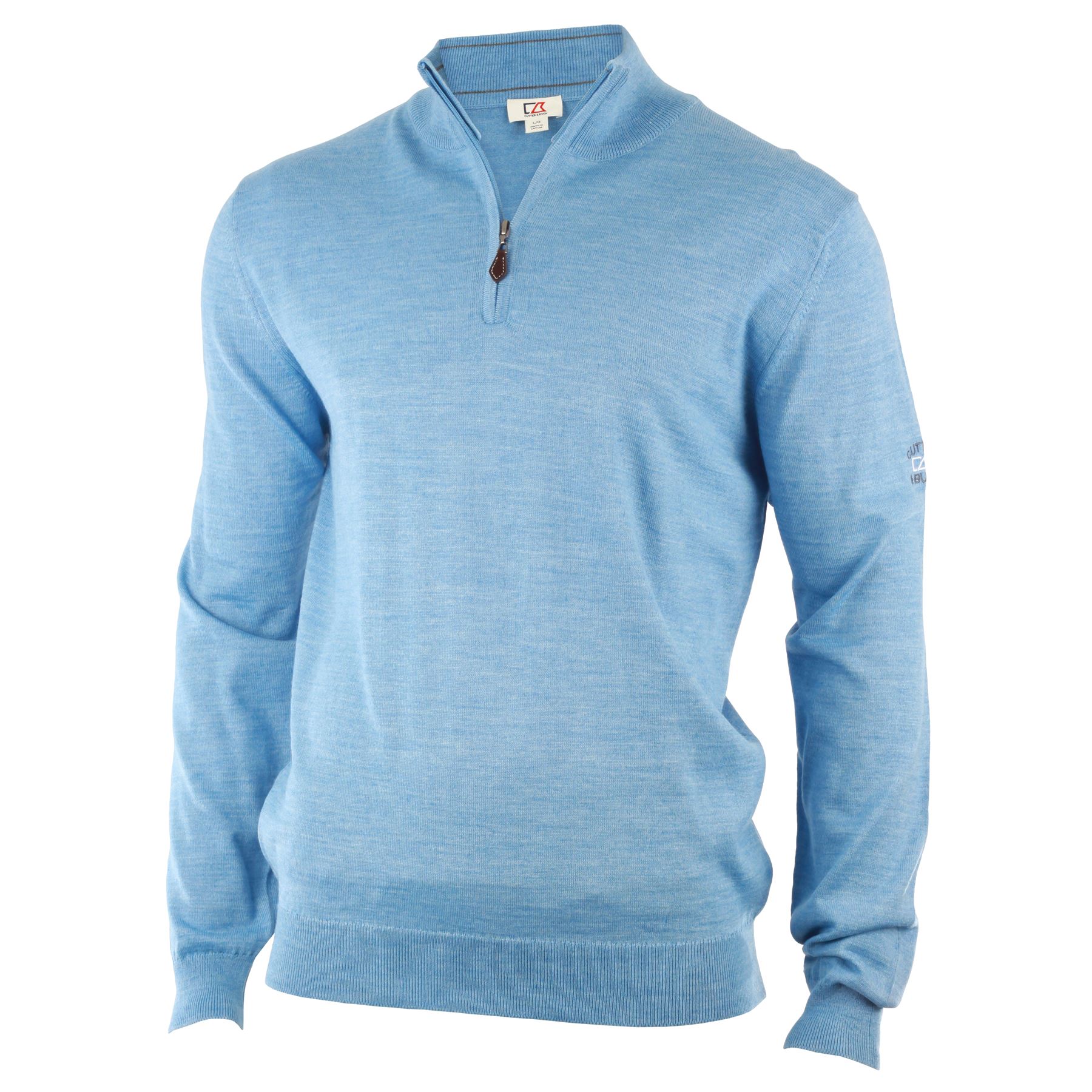 Cutter & Buck Merino Reißverschluss Kragen Pullover Herren Sweater Golf