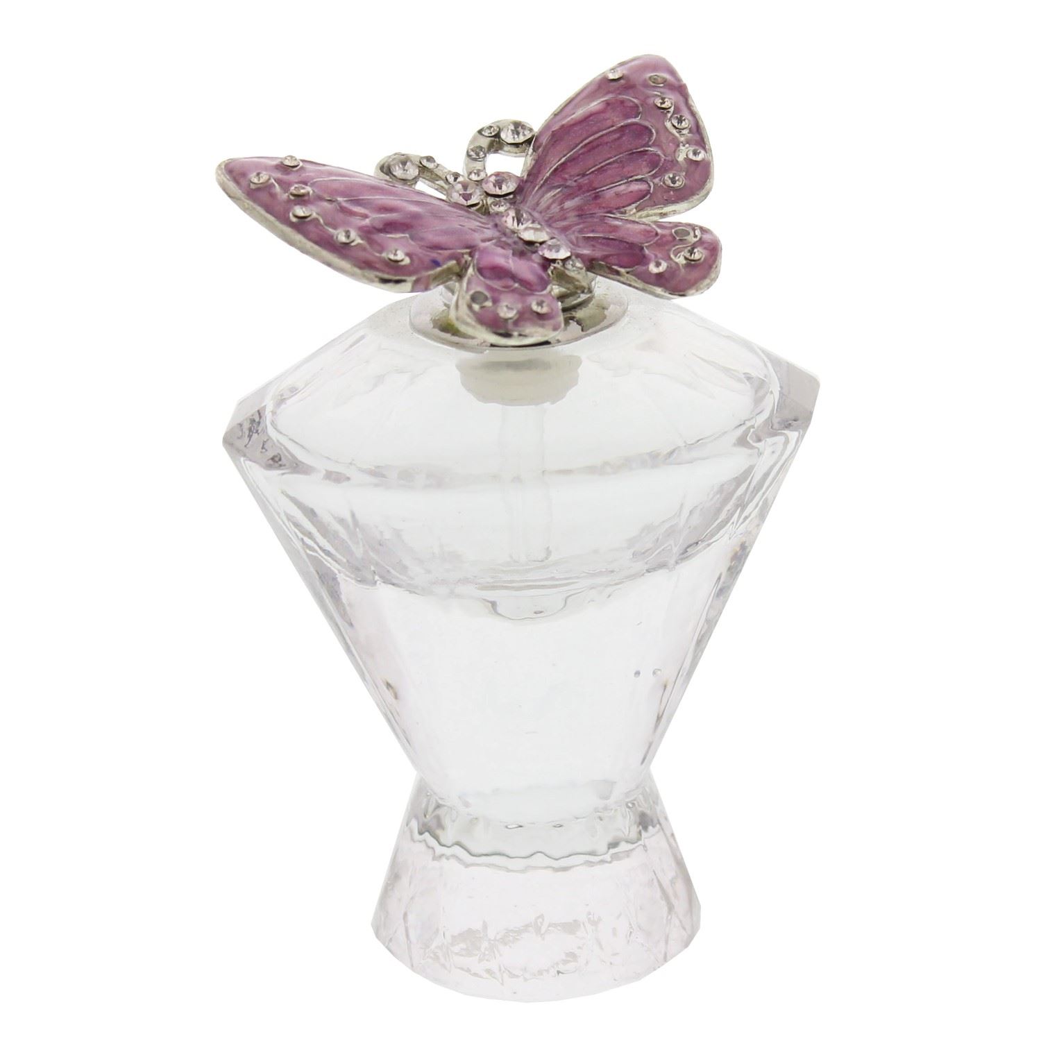 Perfume Bottle with Butterfly Glass Scent Bottle Refillable Juliana
