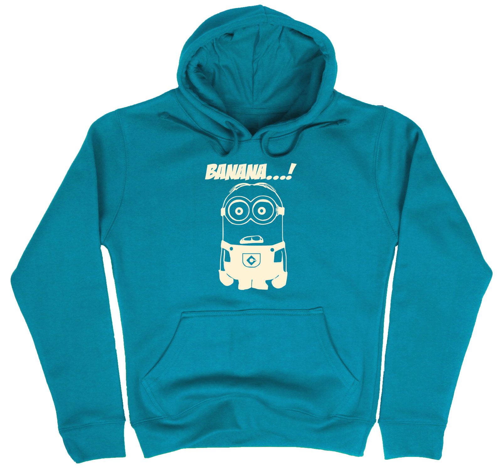 Womens Minion Print Hoodie Minion Banana Slogan Printed Sweatshirt