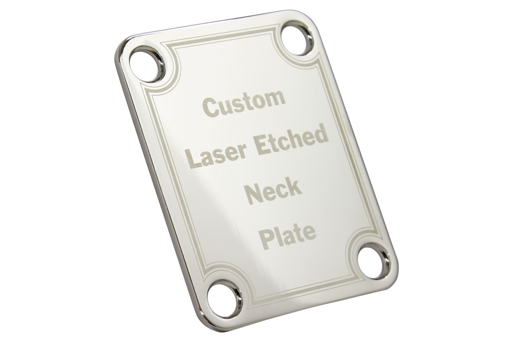Custom Laser Etched Guitar Neck Plate with your text eBay
