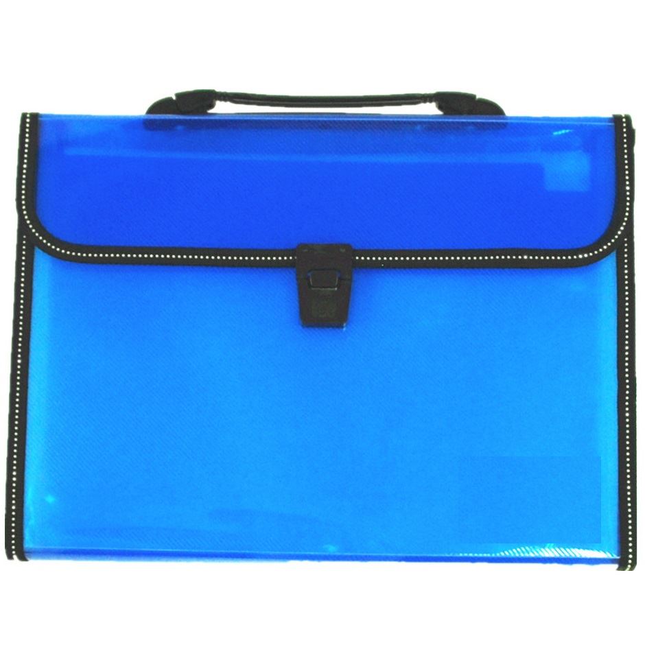 A4 Office Home School Expanding File 13 Pockets Folder Storage Case