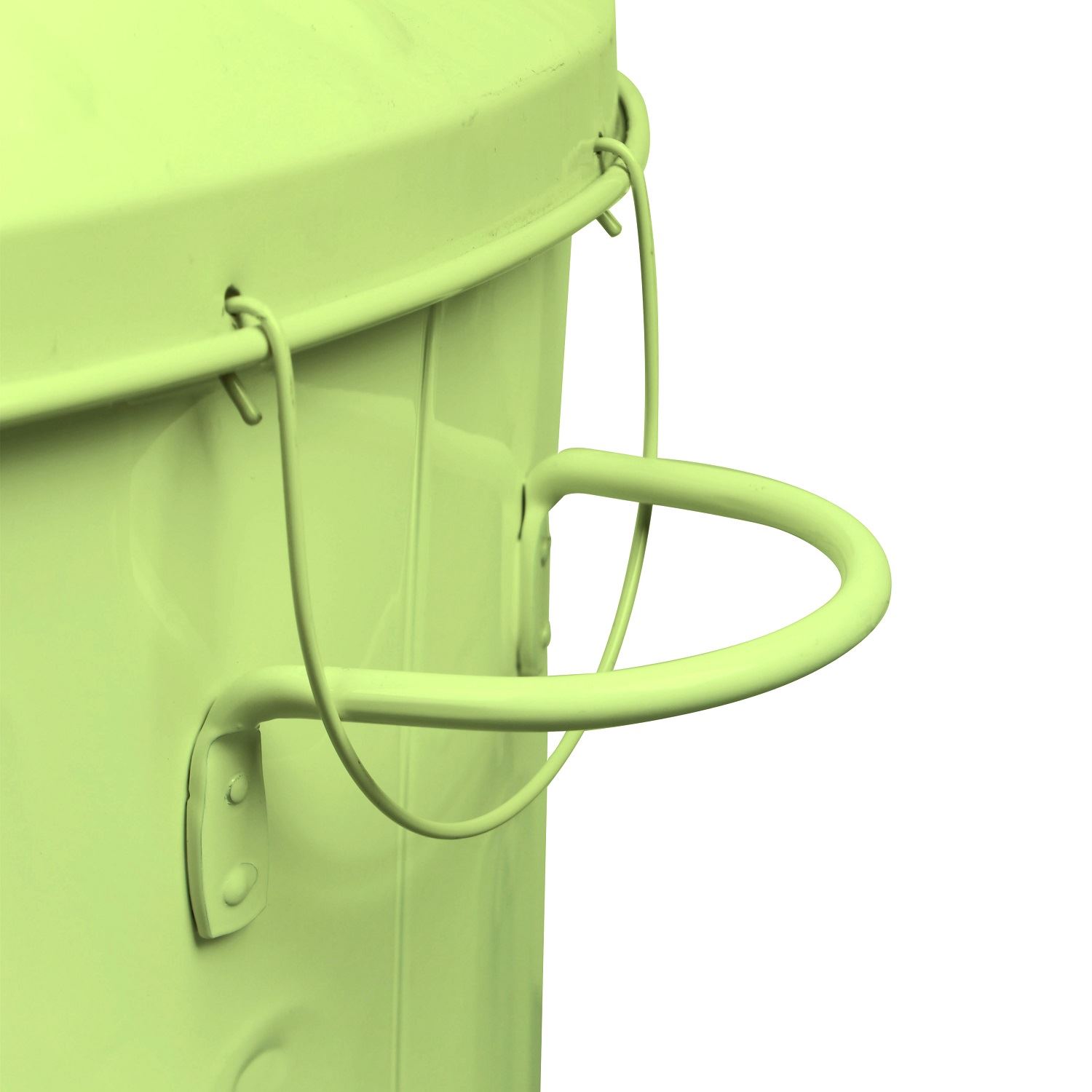 90L Colour Metal Dustbin House Garden Storage Bin with Special Locking