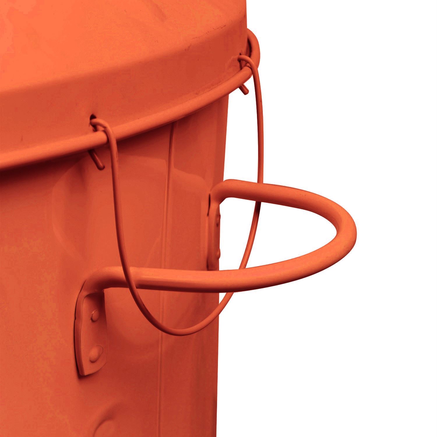 90L Colour Metal Dustbin House Garden Storage Bin with Special Locking