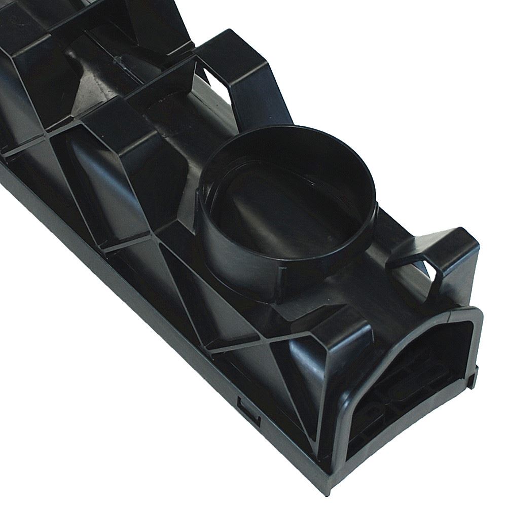 Drain Channel Quad Box End Cap Outlet Drainage Plastic PVC Heavy Duty