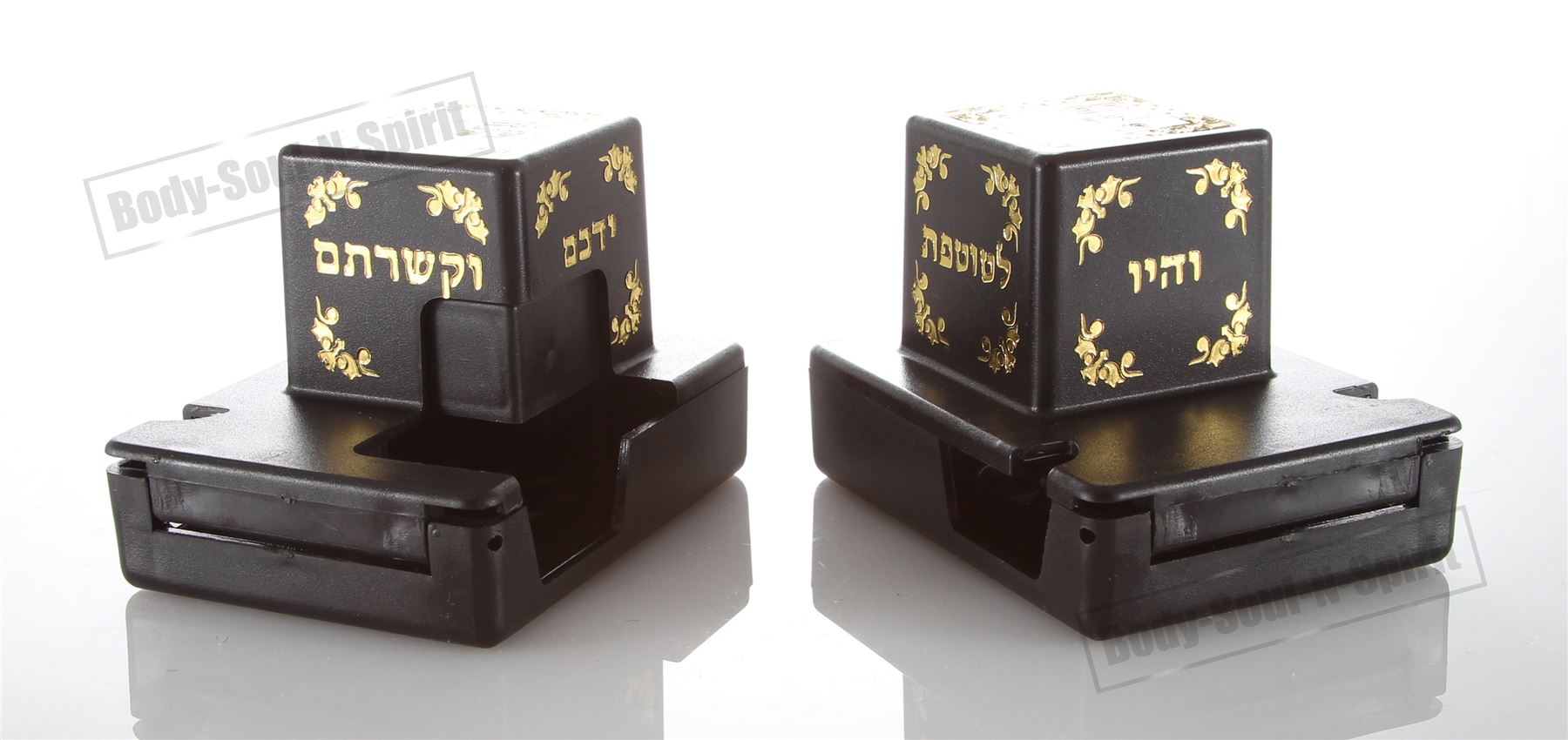 phylacteries hard plastic box cover set torah judaica gift