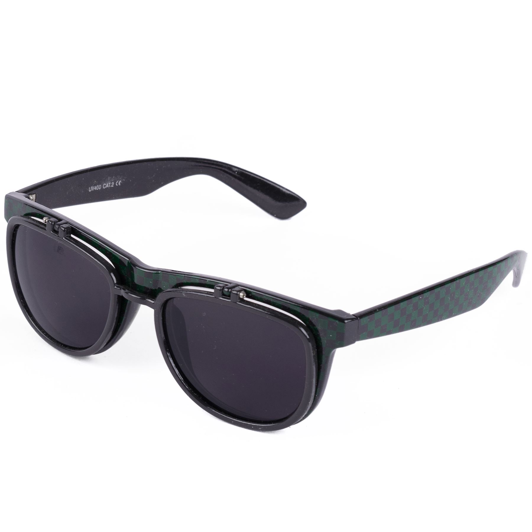 Chess Pattern Double Lens Sunglasses