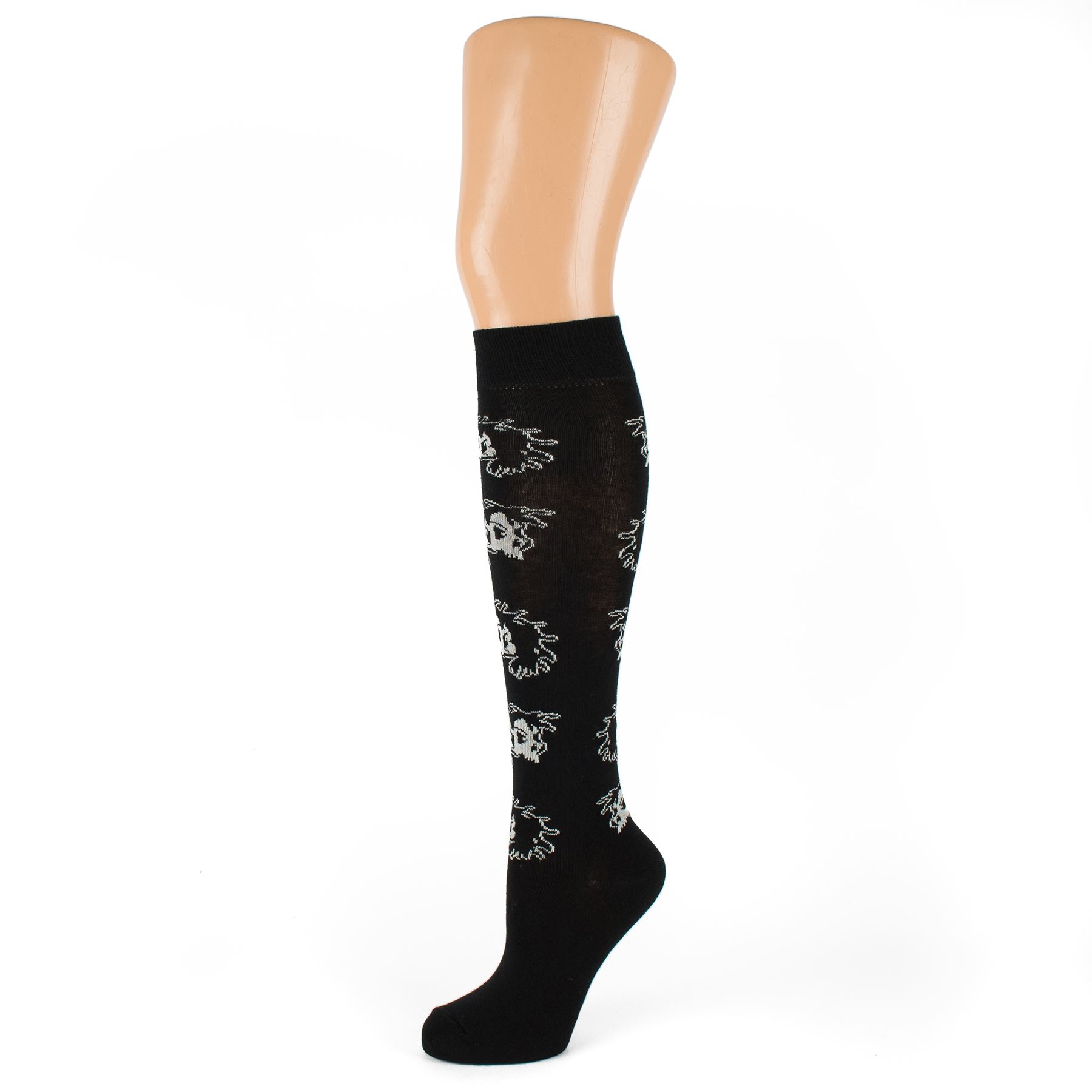 Gothic Style Black Knee High Socks eBay