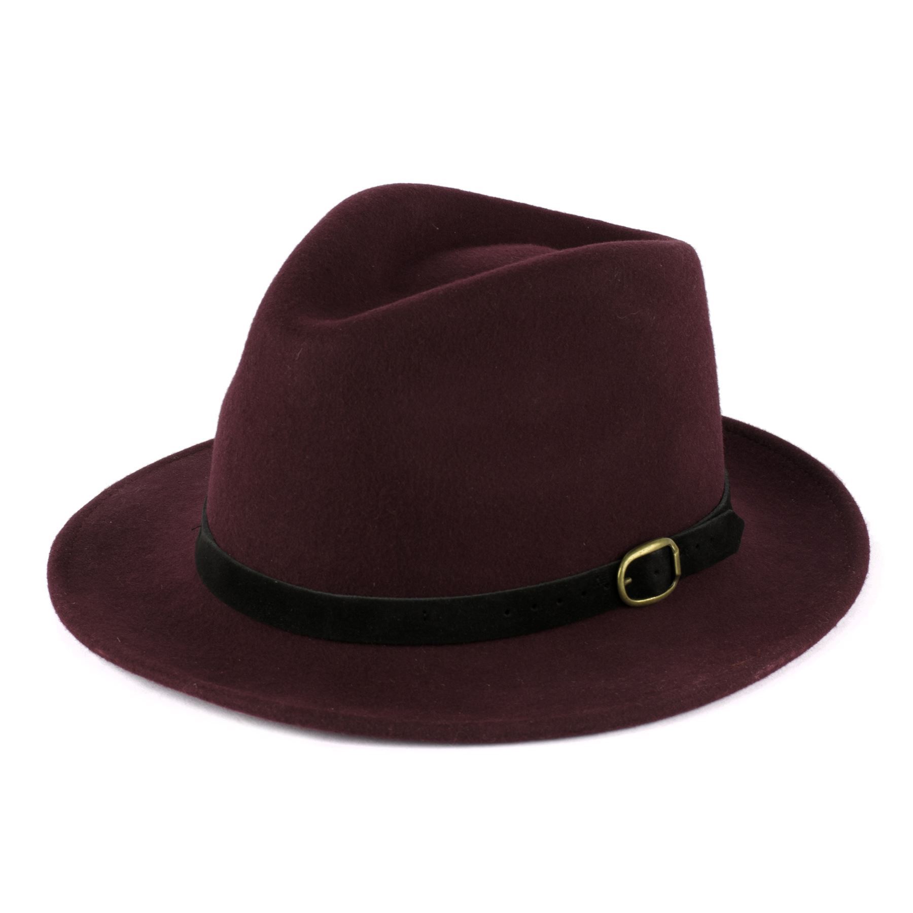 100 Wool Fedora Hat with Suede Belt Handmade in Italy eBay