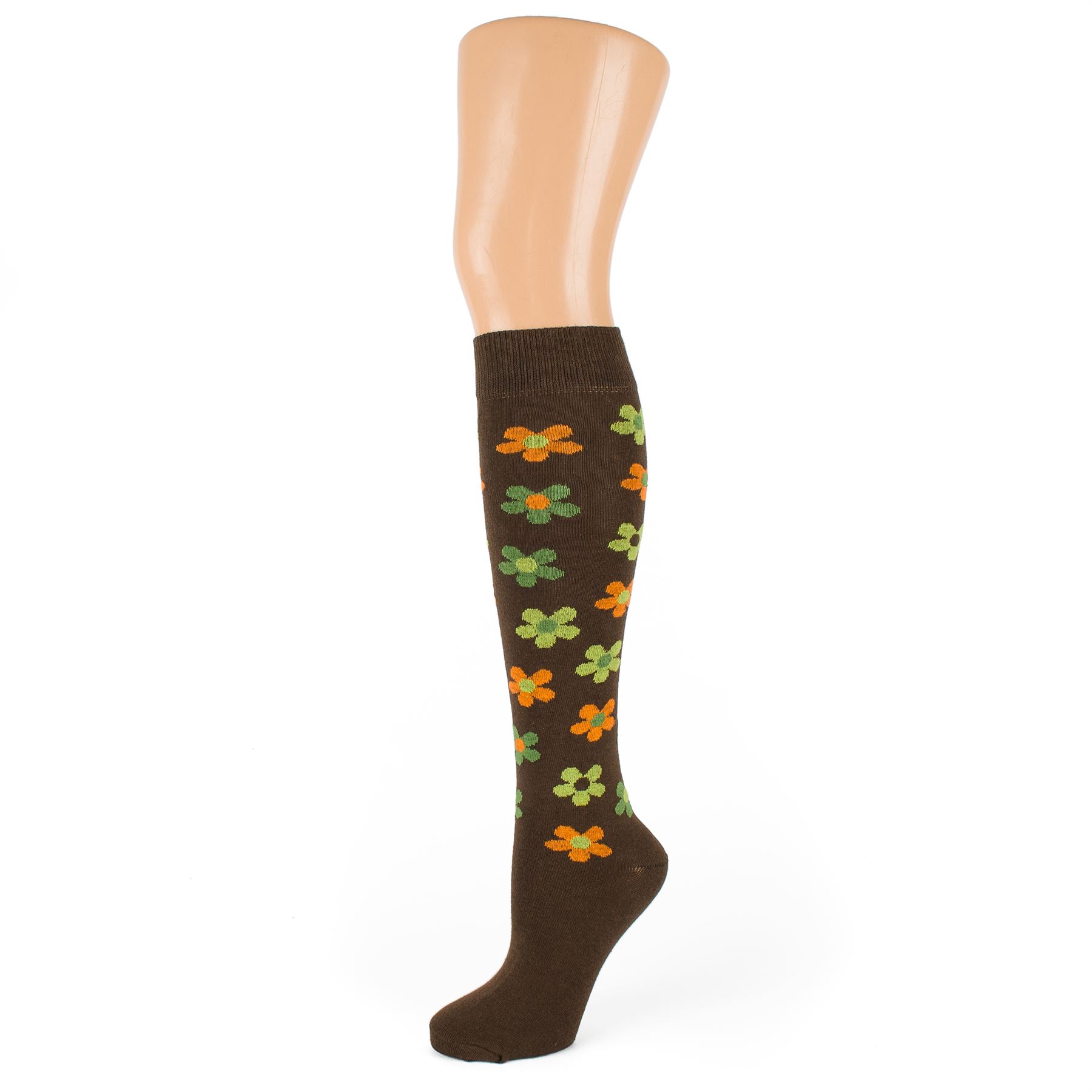 Knee High Socks With Daisy Flowers eBay