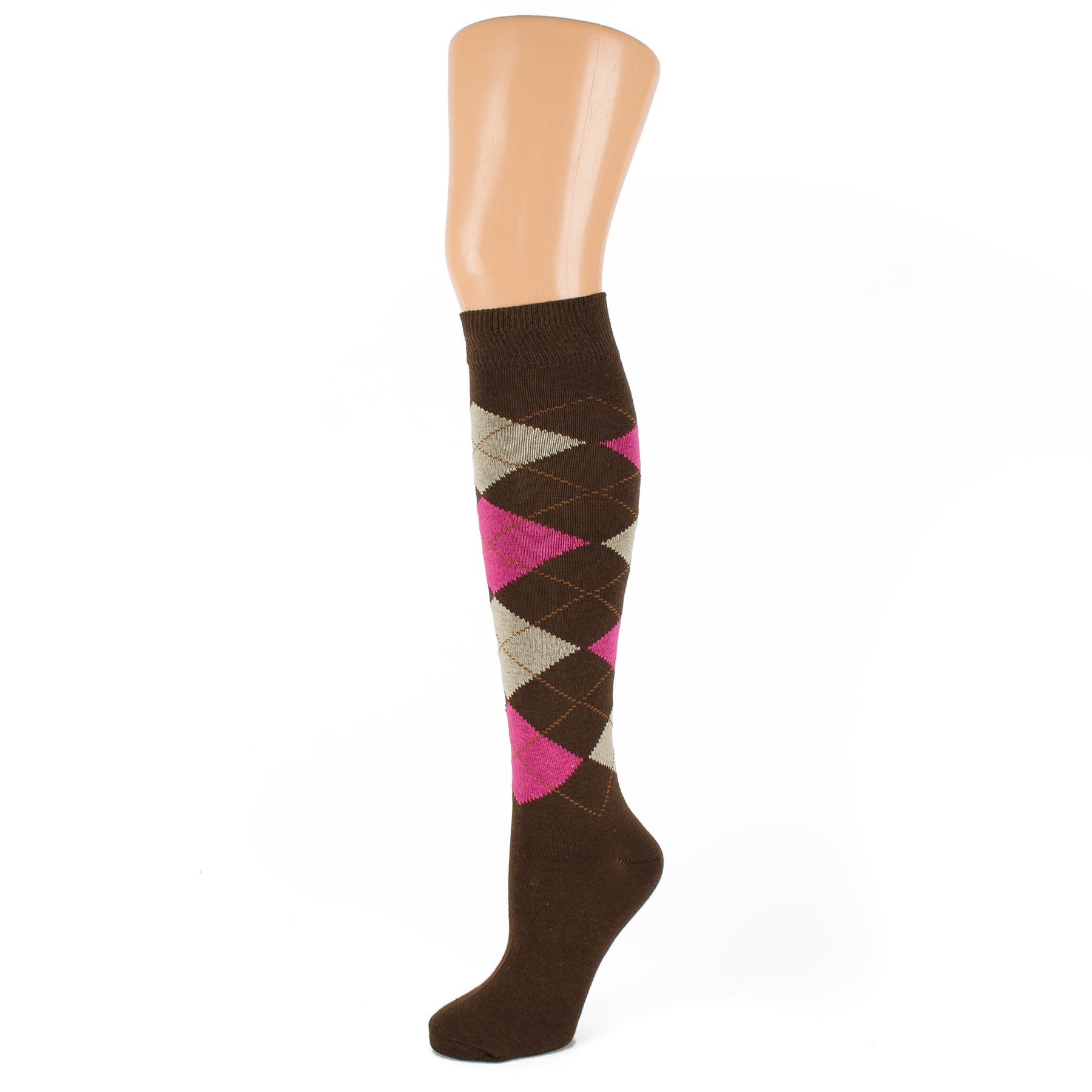 Argyle Design Knee High Socks eBay