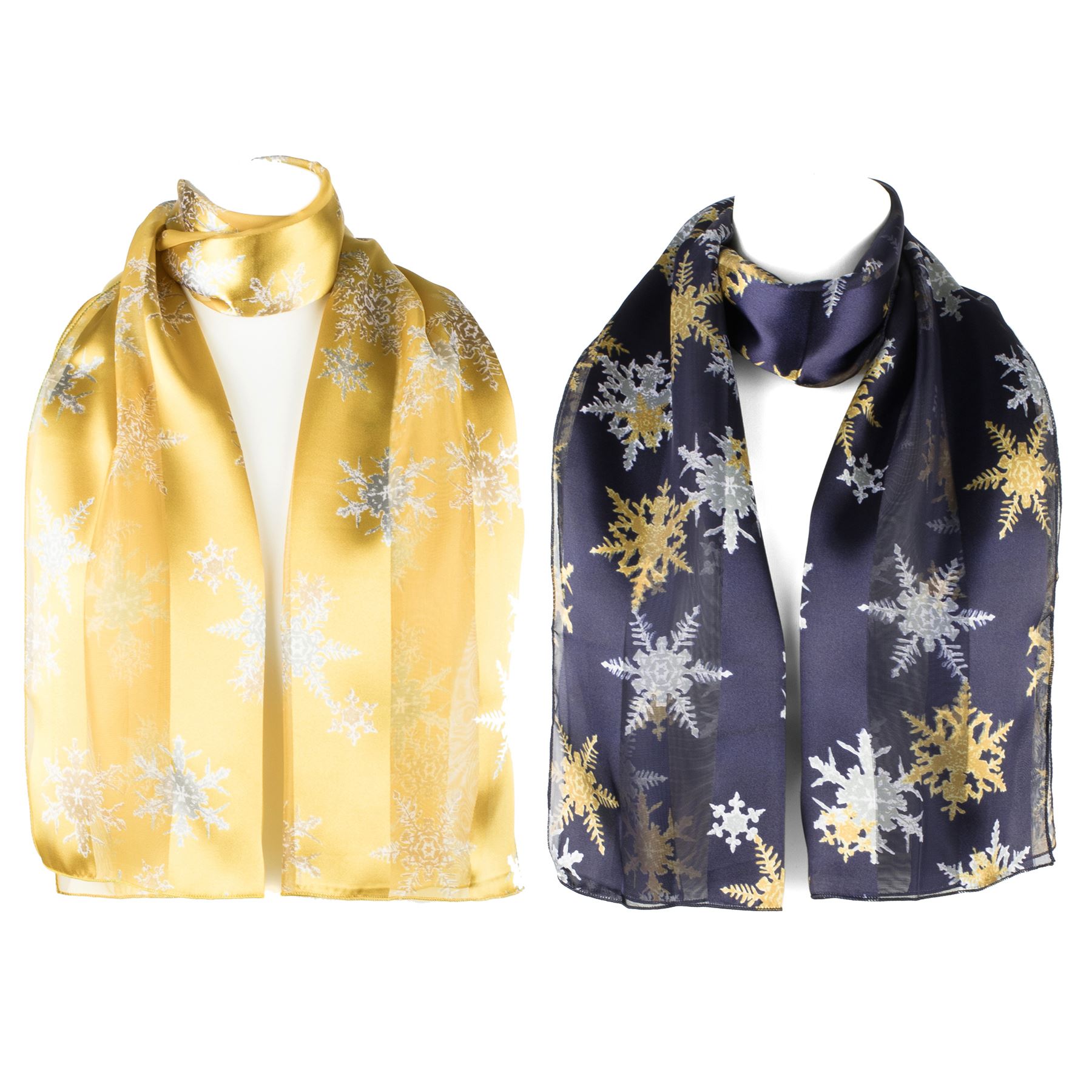 satin chiffon neck scarf with snowflakes ebay satin chiffon neck scarf with snowflakes ebay