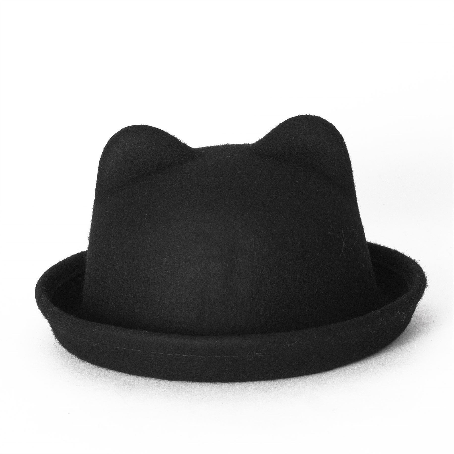 Cat Ear Design Bowler Hat eBay