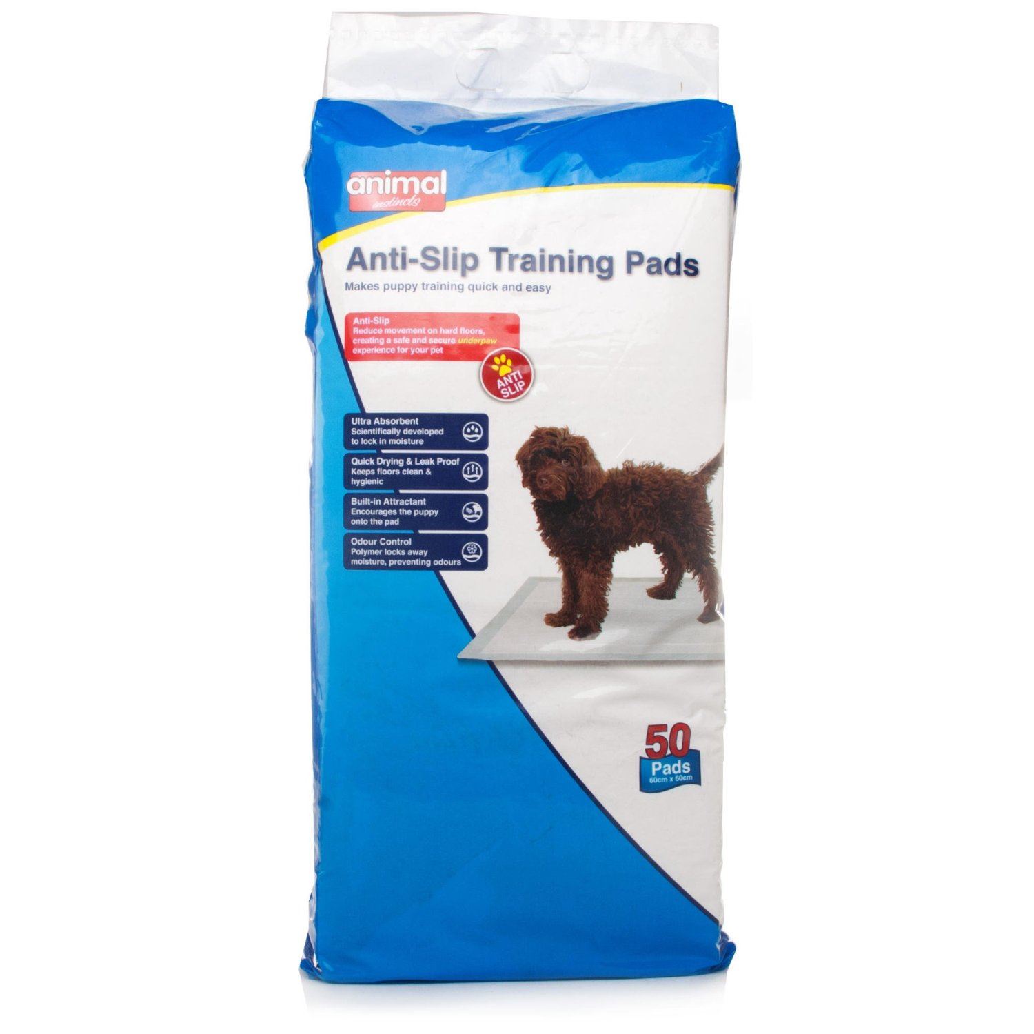 Extra Large 60x60CM ANTI SLIP Puppy Training Pads Mat Absorbent Dog Pee