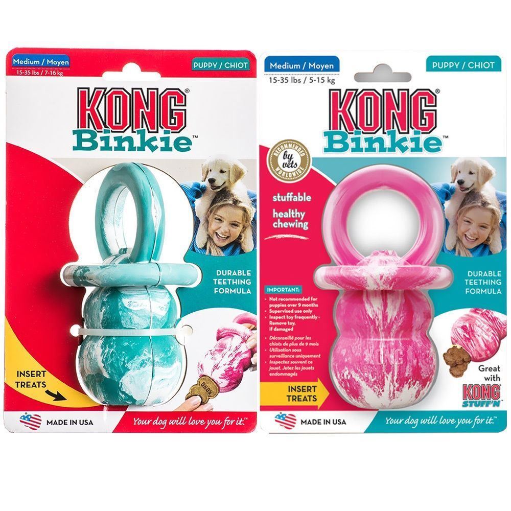Kong Binkie Durable Puppy Teething Soothing Chew Treat ...