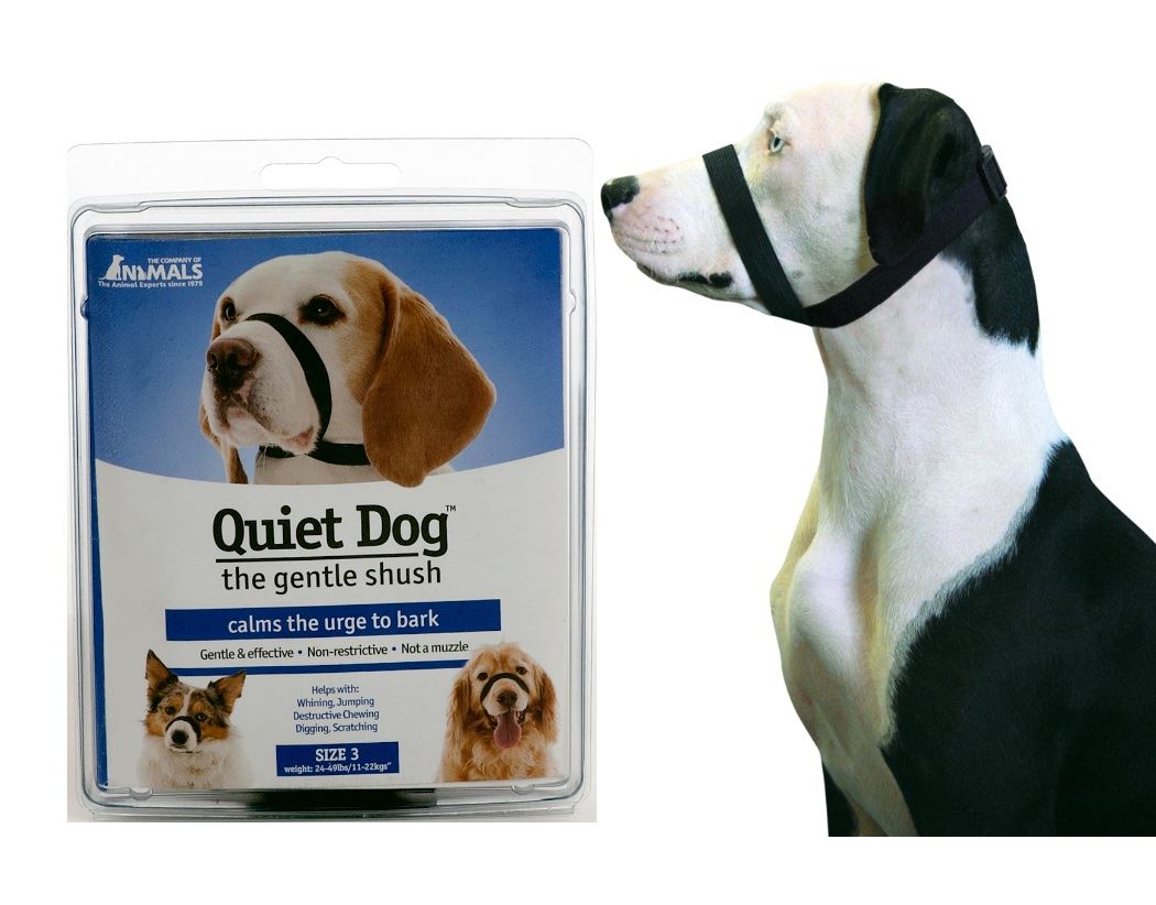 COA Quiet Dog Head Collar Anti Bark Acupressure Face Wrap ALL SIZES eBay