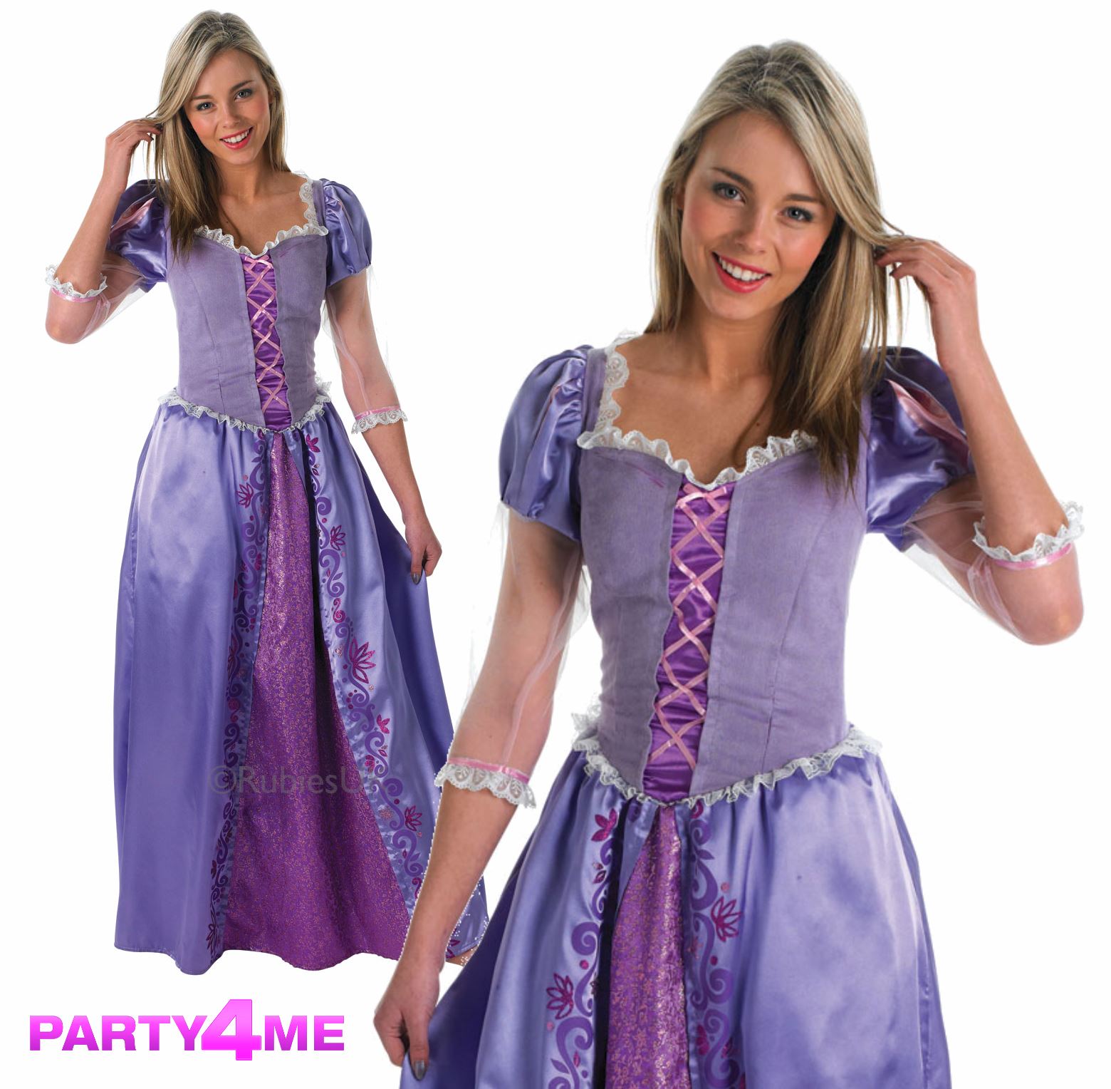 Licensed Rapunzel Tangled Disney Princess Ladies Fairytale Fancy Dress