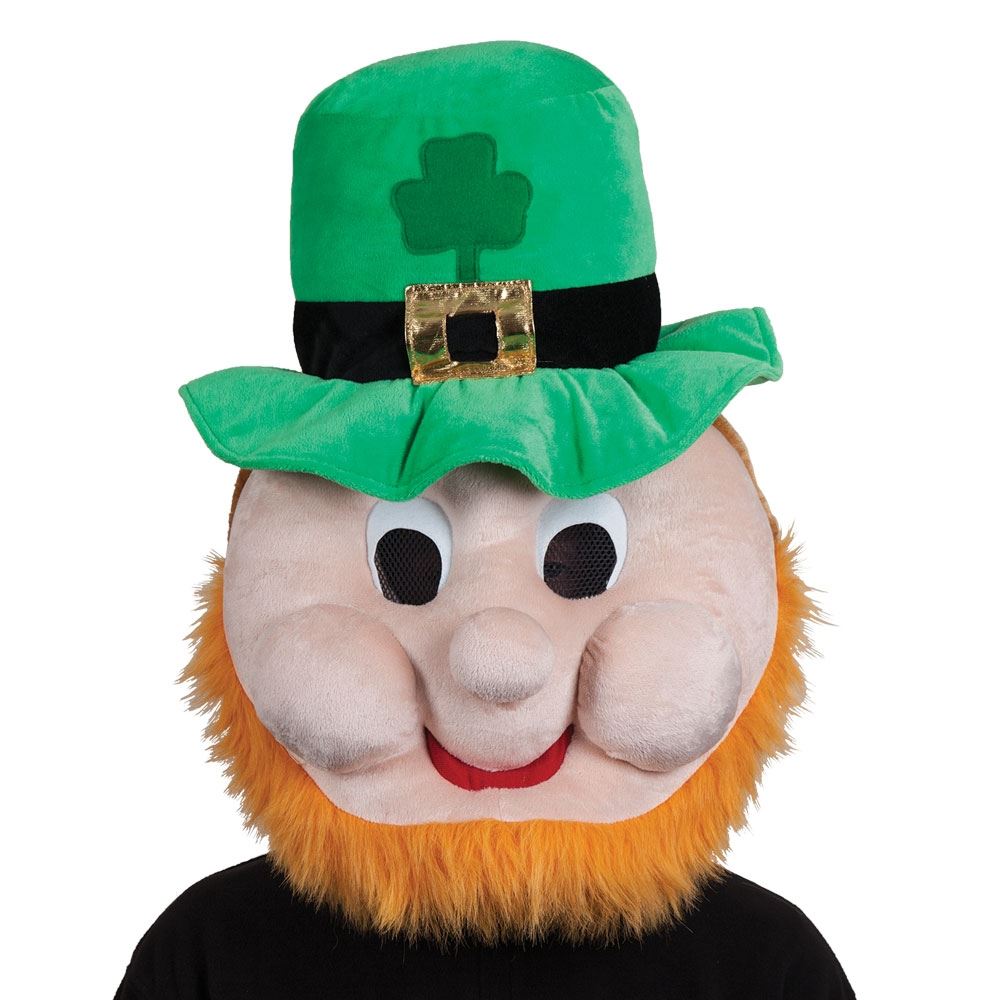 Irish St Patricks Day Mascot Irish Fancy Dress Costume Full Overhead