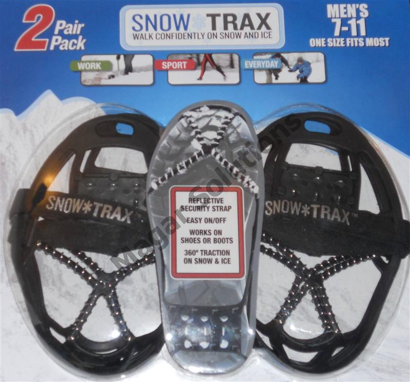 Snow Trax ICE Shoe Grips Grippers Womens Mens 2 Pair Pack eBay