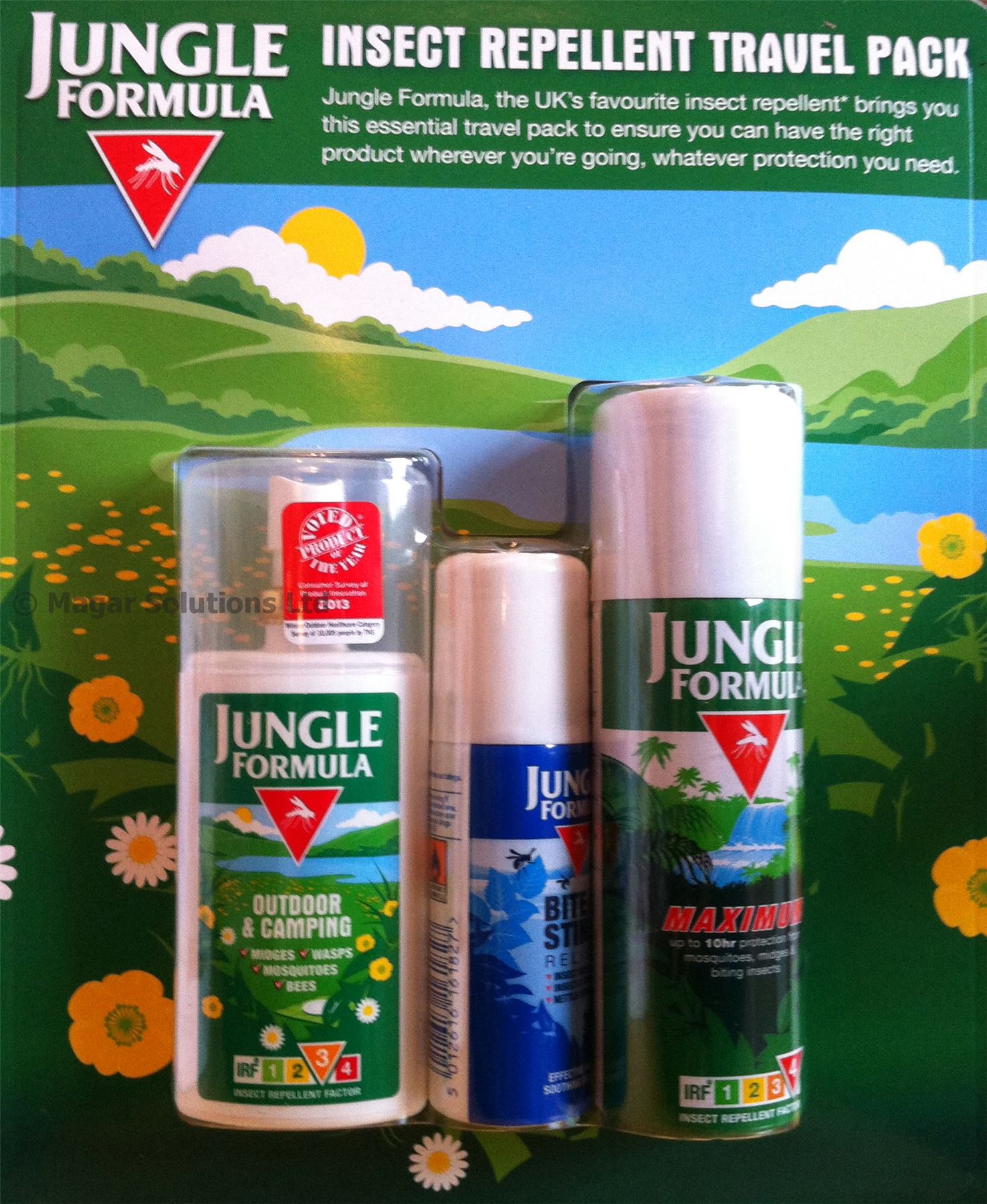 Jungle Formula Insect Mosquito Midges Repellent Travel Pack Maximum