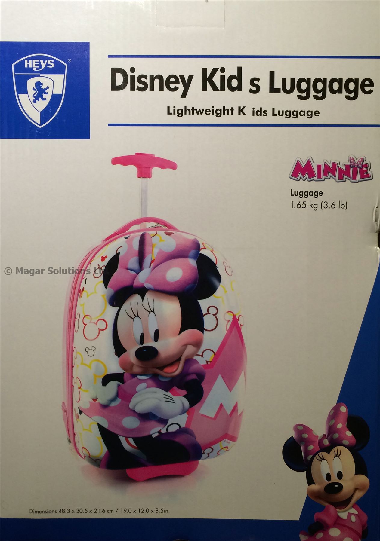 Heys Disney Luggage Case/Suitcase Childrens Girls Boys Cabin Rolling