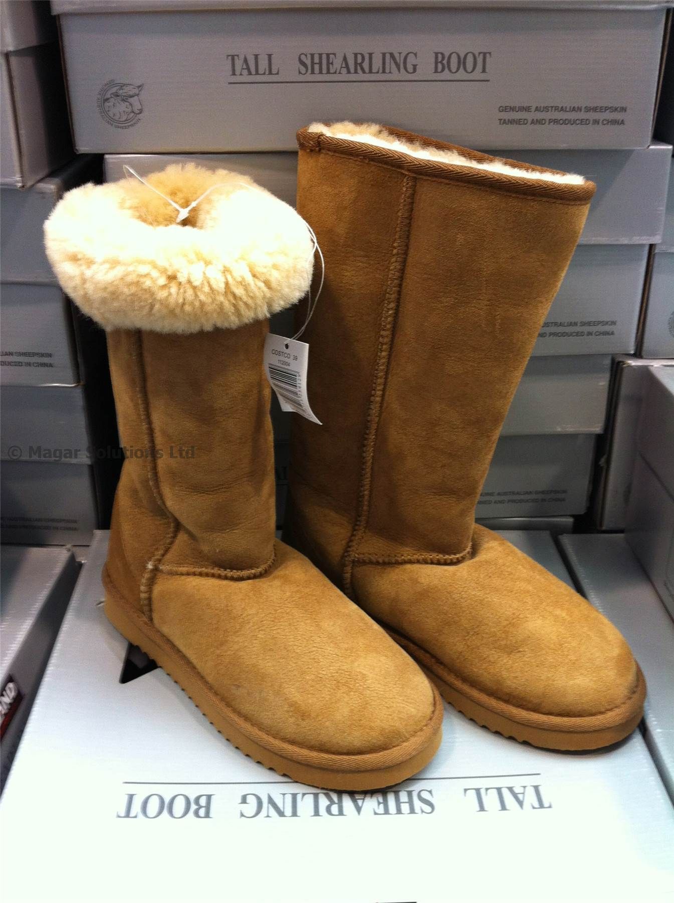 Kirkland Genuine Australian Sheepskin Tall Shearling Ladies Winter
