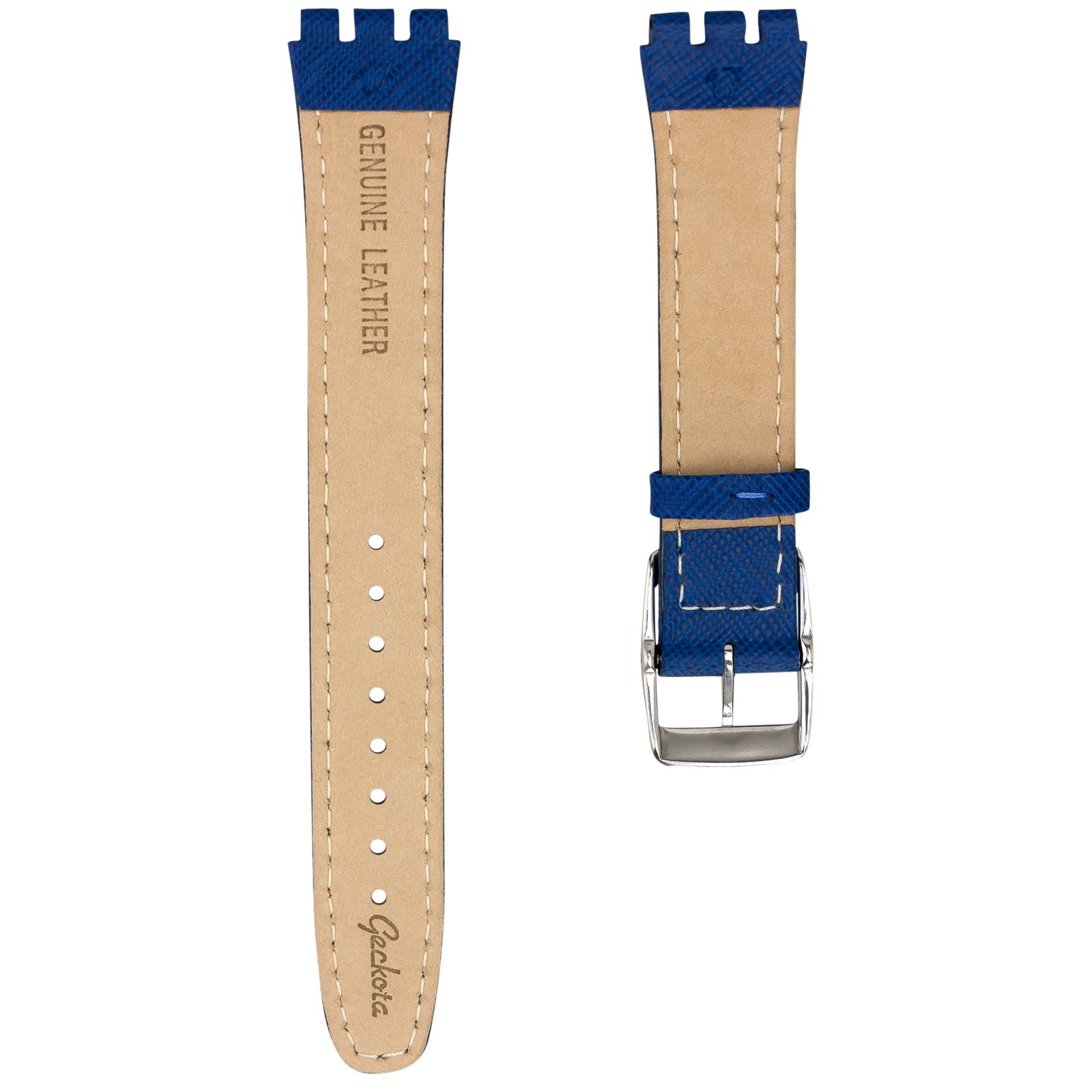 Genuine Leather 17mm Replacement watch strap for Swatch in a choice of