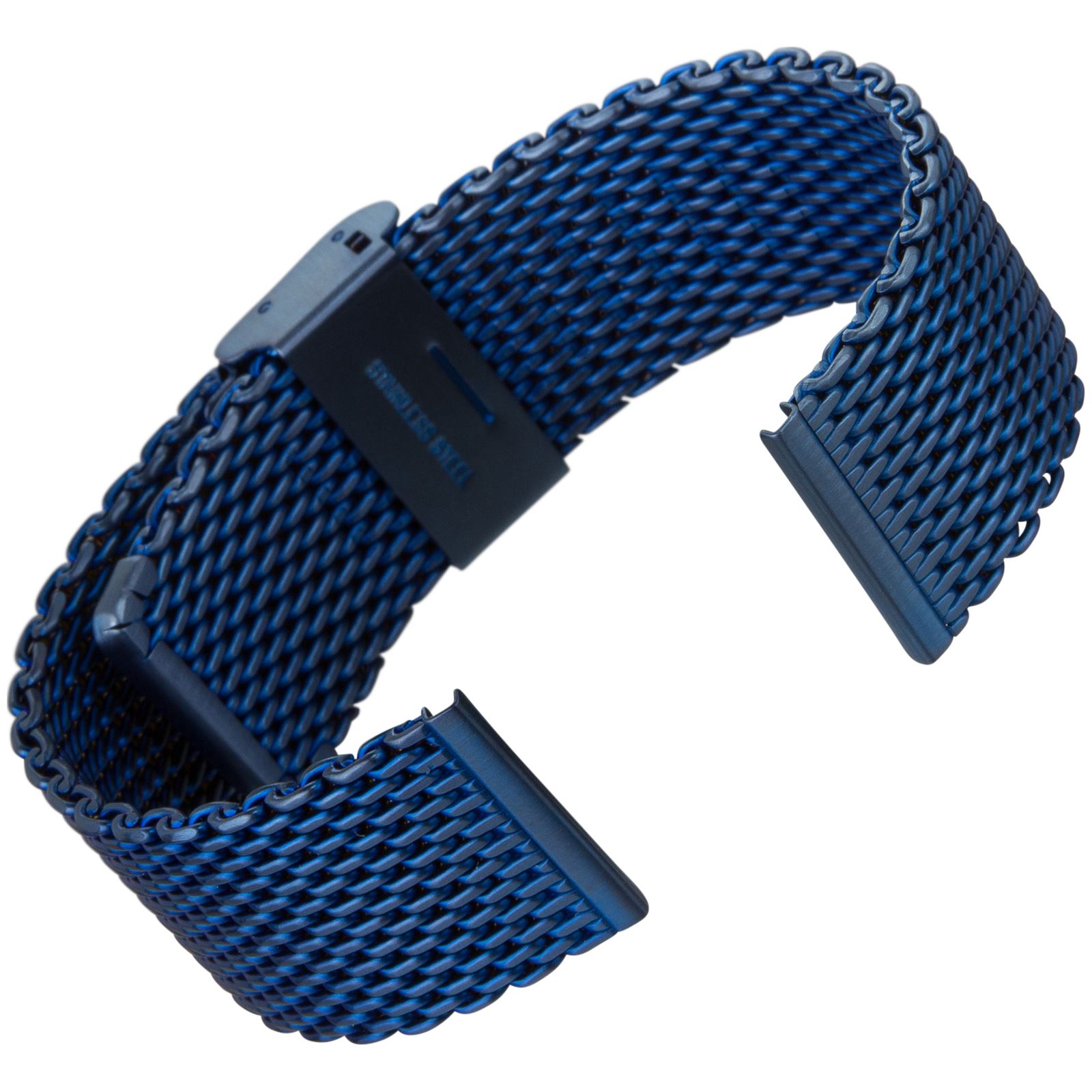 Milanese Mesh Stainless Steel Easy Adjustable Watch Strap 18, 20, 22mm