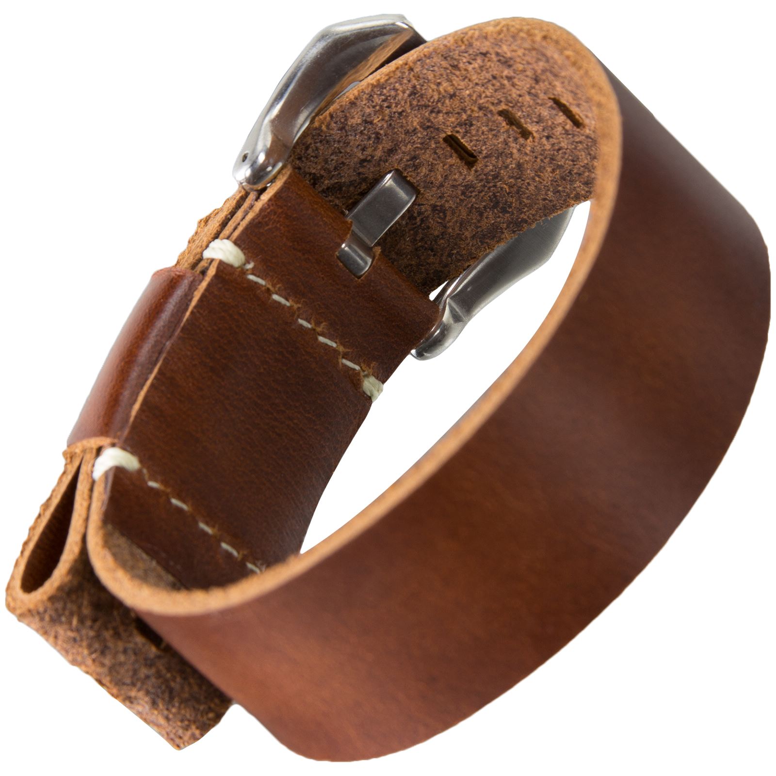 Echtes Leder-Armband Für Damenuhren - Schmetterlingsverschluss, 12-22mm