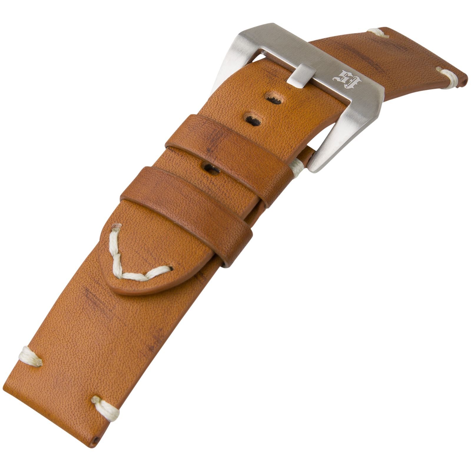 Genuine Leather Watch Strap Vintage Design 24mm for Panerai SALE