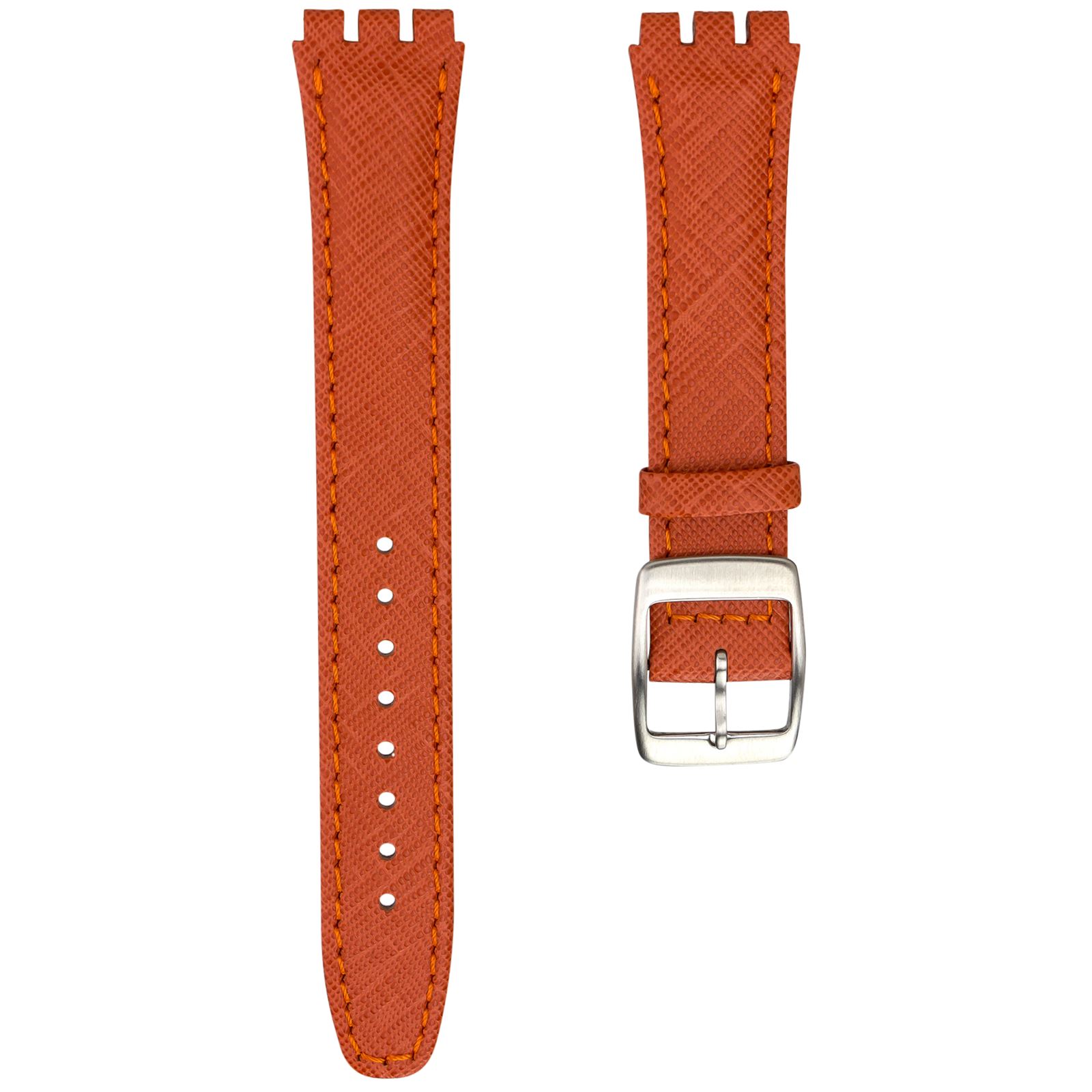 Genuine Leather 17mm Replacement watch strap for Swatch in a choice of