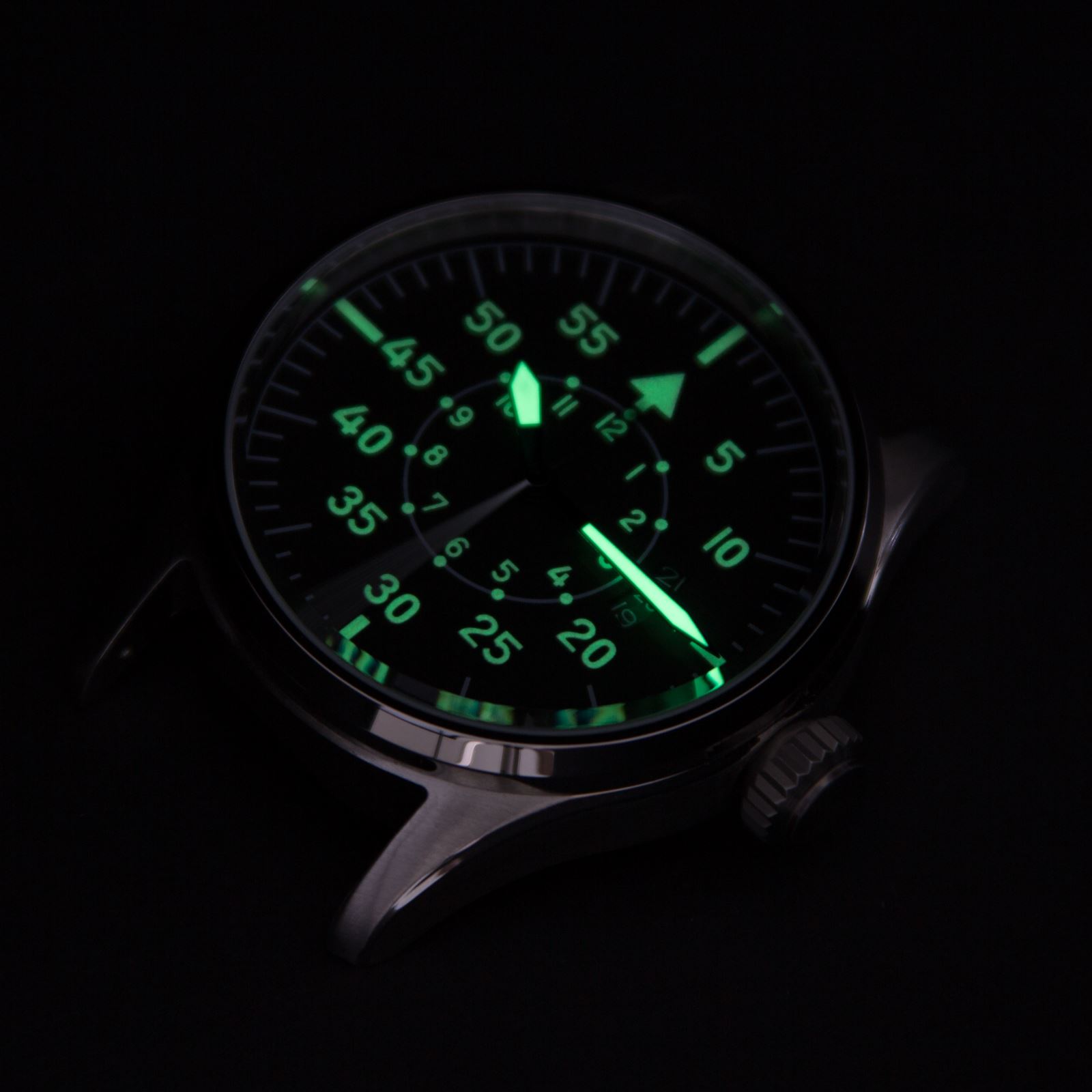 Geckota K1 Mechanical Automatic Miyota 8215 Pilot's Watch Flieger Design 44mm - Zdjęcie 7 z 17