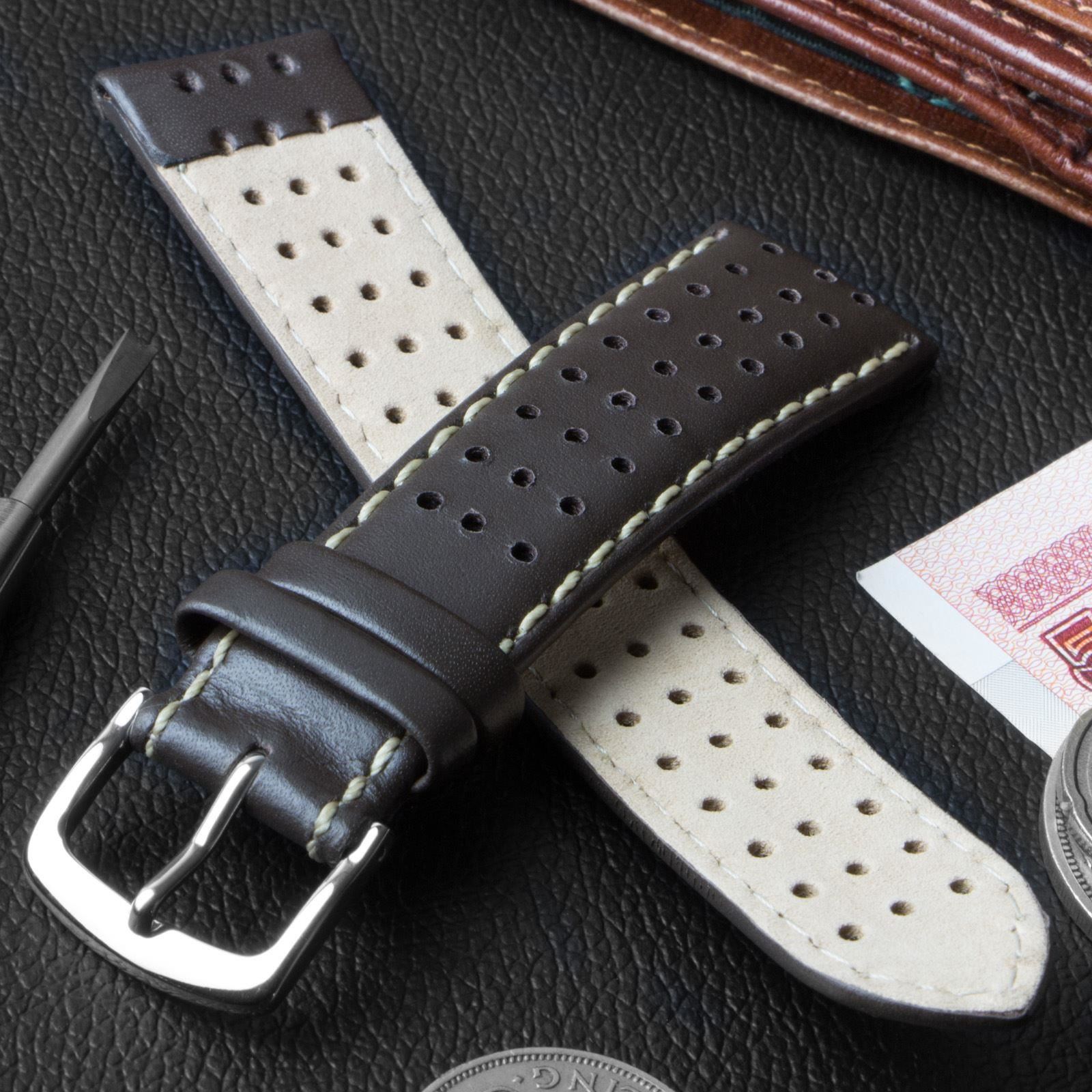perforated watch strap