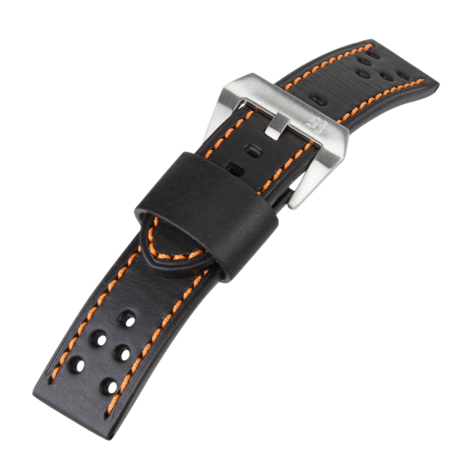 Genuine Leather Holes Watch Strap for Panerai Watches StrapJunkie 24mm